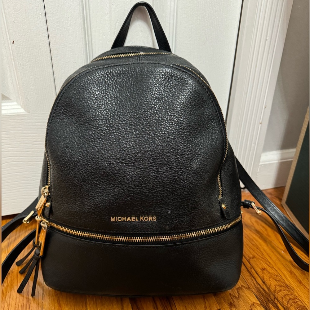 Michael Kors Rhea Medium Leather Backpack